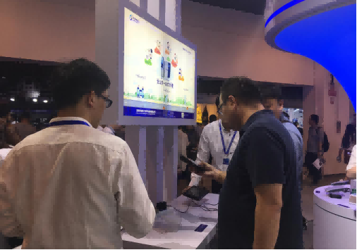 華視電子展臺(tái)情景